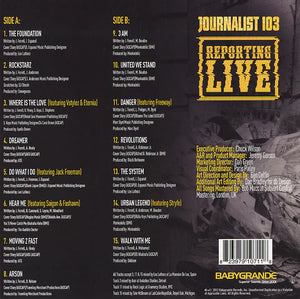 Journalist 103 - Reporting Live - Dark Yellow Vinyl LP