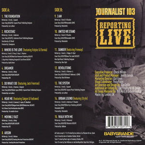 Journalist 103 - Reporting Live - Dark Yellow Vinyl LP