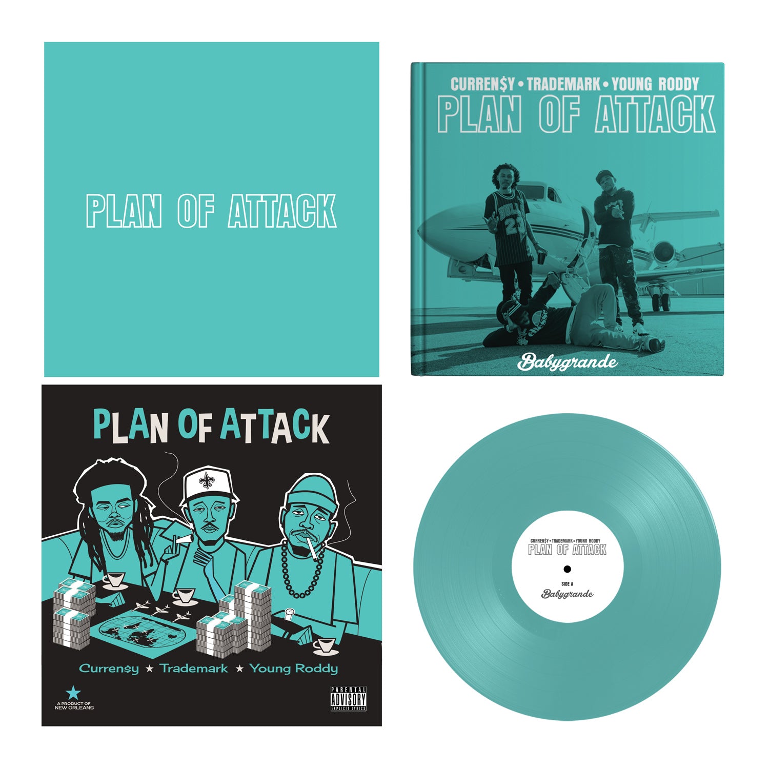 Curren$y, Trademark & Young Roddy - Plan of Attack - Limited Edition Vinyl  Box Set